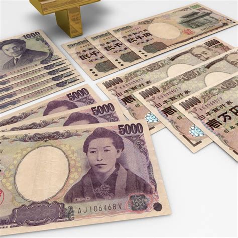 Yen Banknotes 3D Model $39 - .c4d - Free3D