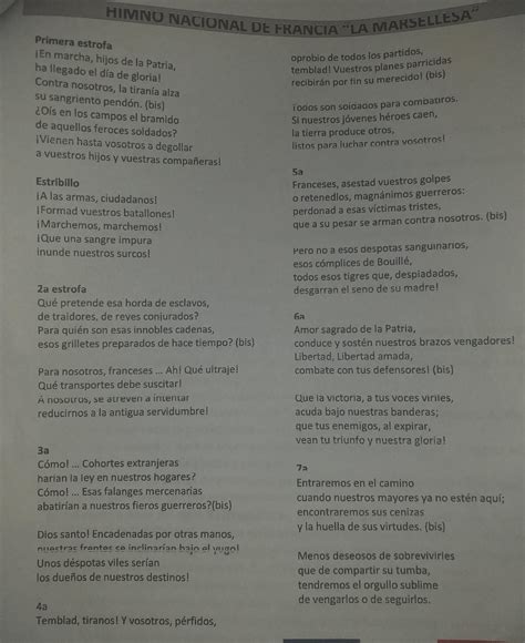 El Himno Nacional De Francia