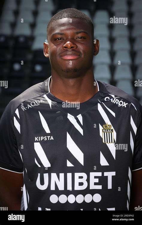 Charleroi Belgium Th July Charleroi S Mitchy Ntelo Poses For