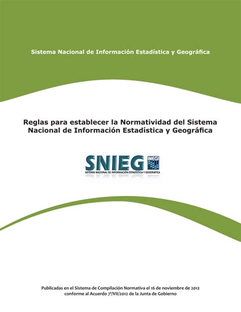 Reglas Para Establecer La Normatividad Del Sistema