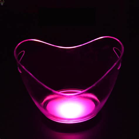 LED Shining Ice Bucket Beer Wine Champagne Cooler Champagne Cooler