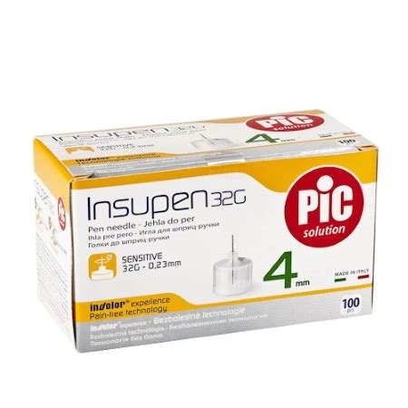 Pic Insupen 32G 4mm Thin Wall Pen Needles Βελόνες για Πένα Ινσουλίνης ...