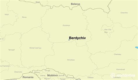 Where is Berdychiv, Ukraine? / Berdychiv, Zhytomyr Map - WorldAtlas.com