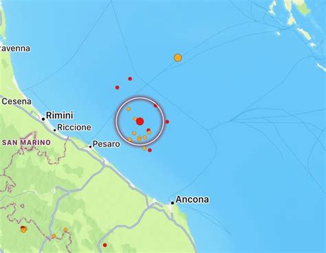 Terremoto Marche Nuova Scossa Al Largo Della Costa Pesarese