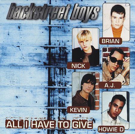 Backstreet Boys All i have to give (Vinyl Records, LP, CD) on CDandLP