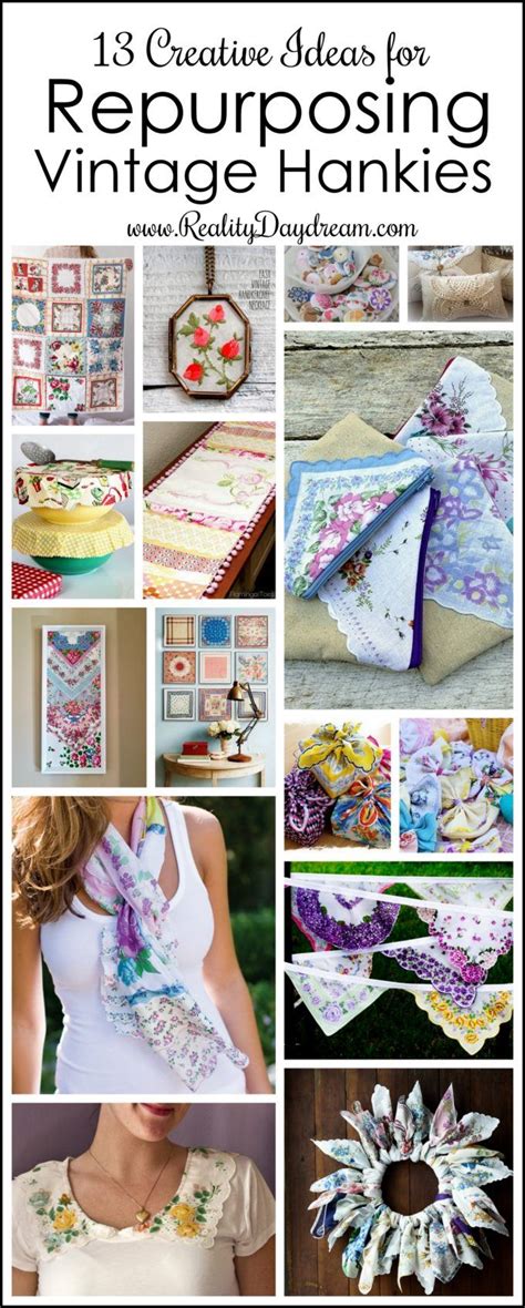 13 Ideas For Repurposed Vintage Hankies Creative And FUN