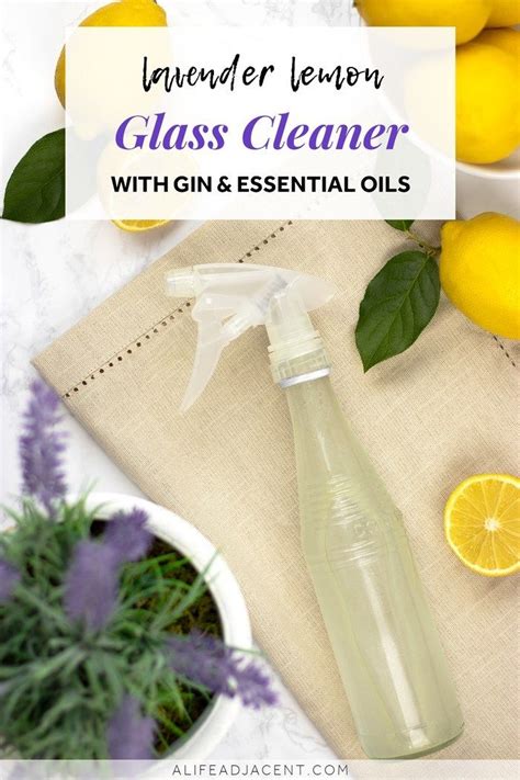 Diy Lavender Lemon Glass Cleaner Without Rubbing Alcohol Diy Glass