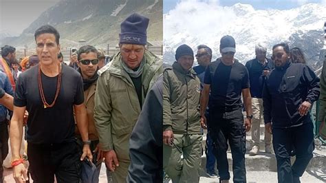 Watch Akshay Kumar Greets Fans Outside Kedarnath Temple