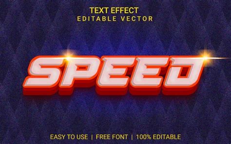 speed text effect  illustrator vector file