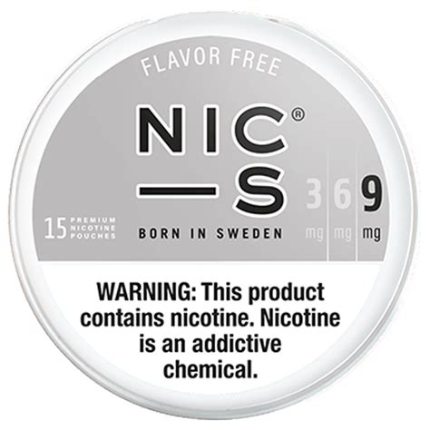 Buy Nic S Nicotine Pouch Tobacco Free Long Lasting Flavor