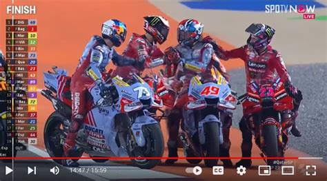 Hasil Motogp Qatar 2023 Diggia Juara Bagnaia Nyaris Jatuh Martin Ke