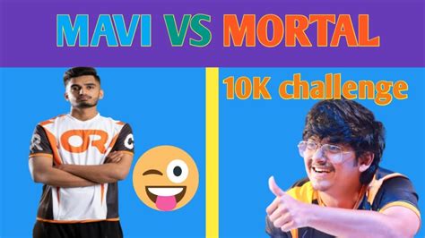 MORTAL VS MAVI 1V1 TDM MATCH 10K CHALLENGE YouTube