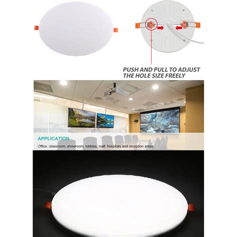 Round Led Recessed Ceiling Panel Down Lights Shelly Lighting