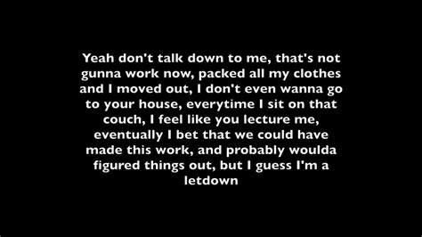 NF- Let You Down Lyrics - YouTube Music