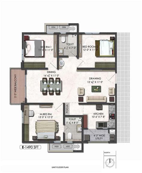 Aparna Serene Park B Block Floor Plans