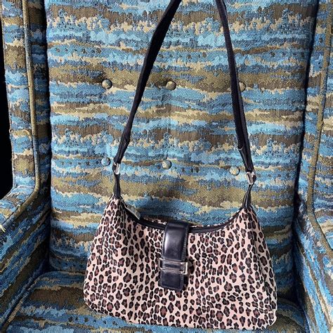 Y2k Cheetah Print Purse Interior Zip Pocket Depop