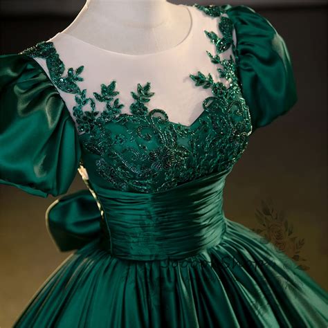 Elegant Emerald Green Ball Gown Gorgeous Prom Dressgreen Etsy