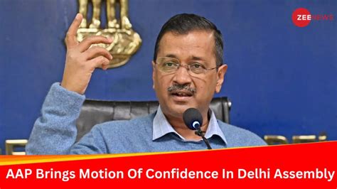 Cm Arvind Kejriwal Moves Confidence Motion In Delhi Assembly Accuses