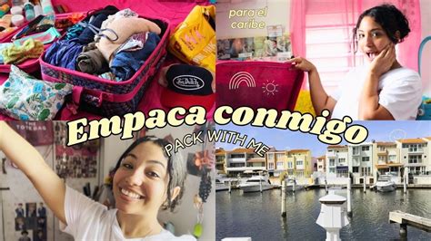 EMPACA CONMIGO PARA VACACIONES EN EL CARIBE HAZ TU MALETA CONMIGO