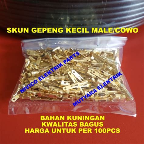 Jual Skun Gepeng Cowok Male Kecil Socket Motor Skun Motor Pcs