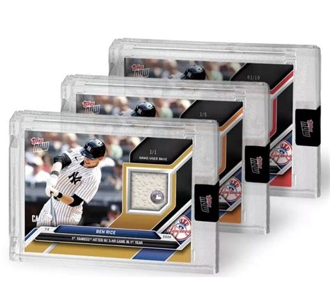 Ben Rice Topps Now Card Game Used Base Relic Hrs Presale Ny