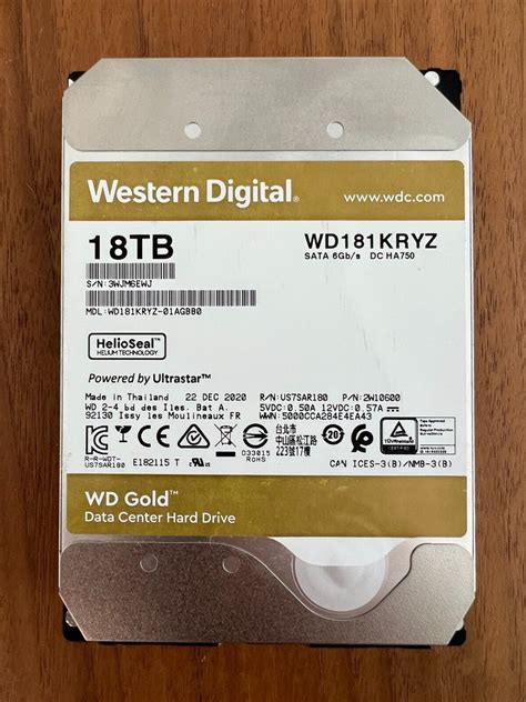 Western Digital Tb Wd Gold Enterprise Class Internal Hard Drive