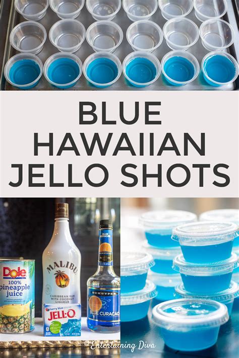 How To Make Blue Hawaiian Jello Shots Entertaining Diva Recipes