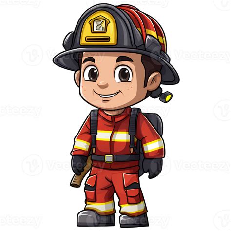 Firefighter Cartoon Ai Generative 29152142 Png