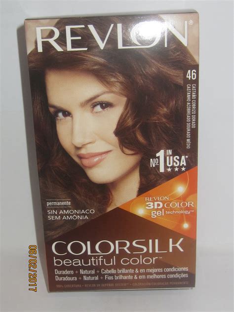 REVLON COLORSILK Nº46 CASTAÑO COBRIZO DORADO TINTE SIN AMONIACO