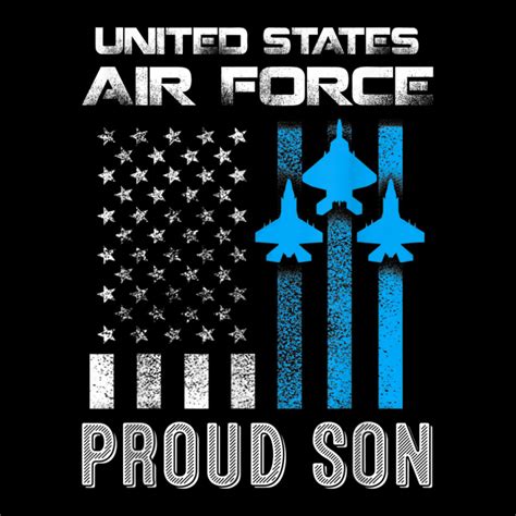 Us Air Force Proud Son Proud Air Force Son Veteran Day Youth Zipper