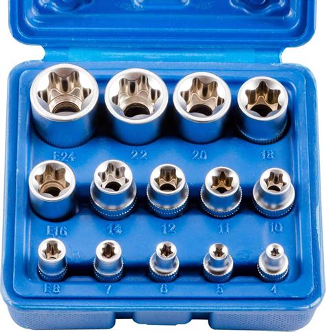 Drive Male Female Torx Star Bit Socket E Socket Set Handheld Tool 34