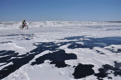 Winter Fat Biking on Lake Champlain