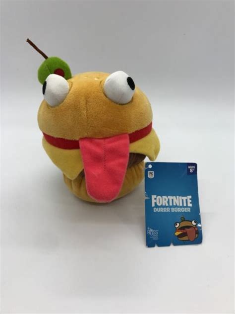 Fortnite Durrr Burger Authentic Soft Plush Figure 2019 Epic Games New Ebay