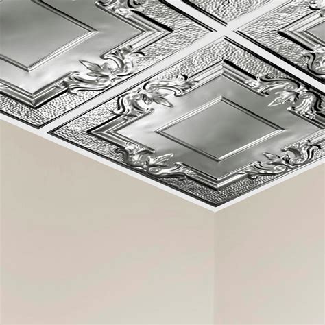 X Metal Drop Ceiling Tiles Ceiling Tiles The Home Depot