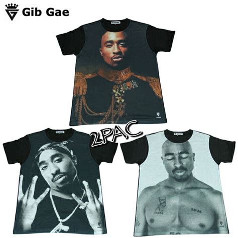 【楽天市場】【送料無料】gib Gae 2pac プリントtシャツ ブラック メンズ トゥパック・アマル・シャクール 2パック ヒップホップ ギャング アメリカ おもしろプリント おしゃれ