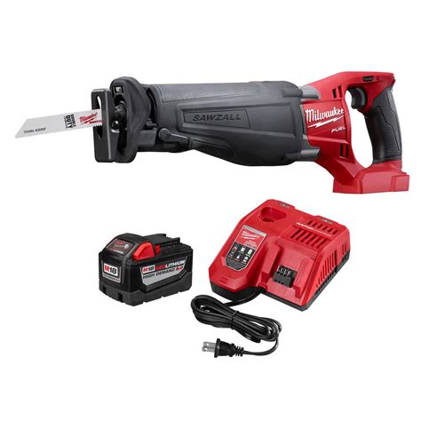 Milwaukee M18 Fuel 18 Volt Lithium Ion Cordless Sawzall Reciprocating Saw With M18 90ah Starter