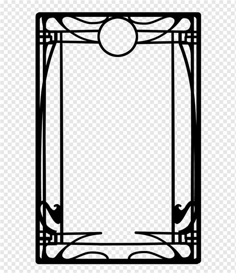 Art Nouveau Art Deco Creative Portfolio Frame Template Angle