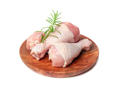 Raw Chicken Drumsticks Isolated Uncooked Poultry Legs Fresh Hen Meat