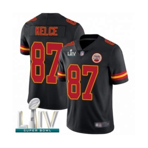 Youth Kansas City Chiefs #87 Travis Kelce Limited Black Rush Vapor ...