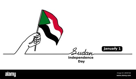 Sudan Independence Day vector background, web banner,poster. One ...