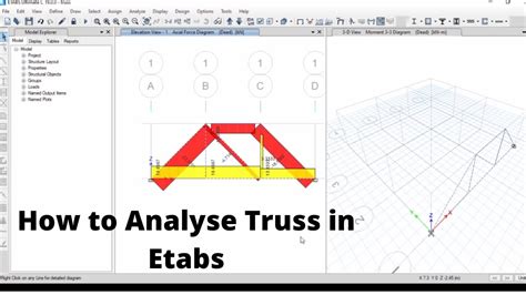 Analysis Of Truss In Etabs Youtube