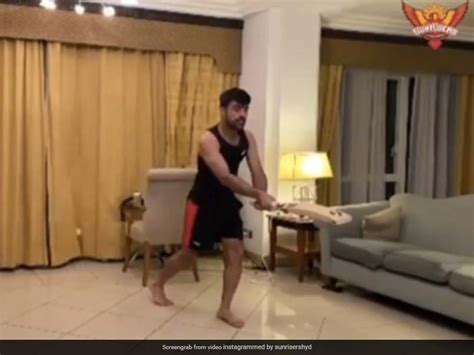 Rashid Khan Copies Steve Smith Sunrisers Hyderabad Post Video Watch