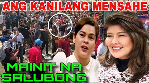 MAINIT NA SALUBONG KAY VP SARA AT SEN IMEE MARCOS ANG KANILANG MENSAHE