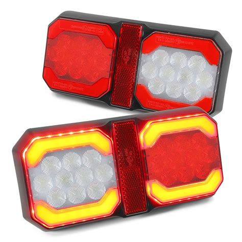 Agrieyes Double Trailer Lights AIF4 For RV 52LED Tail Reverse