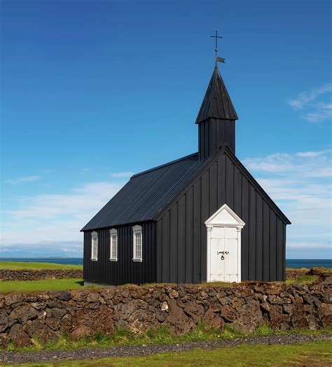 Budakirkja The Black Church Of Budir In Iceland Photograph By William