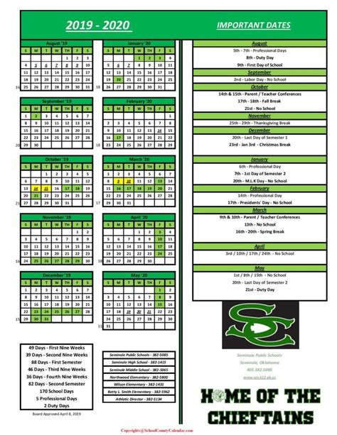 Seminole County Public School Calendar | County School Calendar