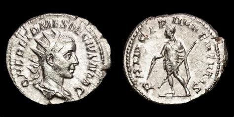 Herennius Etruscus Under Traianus Decius Ad Silver