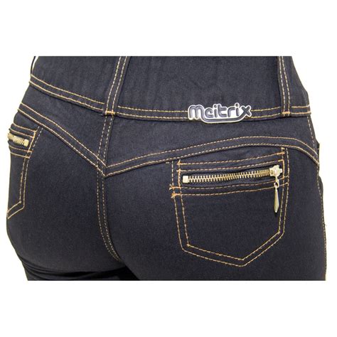 Cal A Jeans Feminina Meitrix Levanta Bumbum El Stico Compre Agora