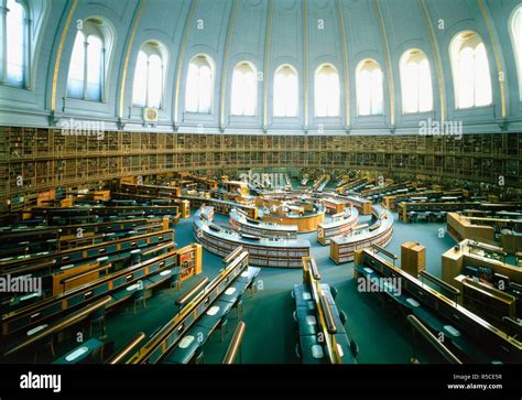 British Library Reading Room. 20th century. The British Library Reading ...