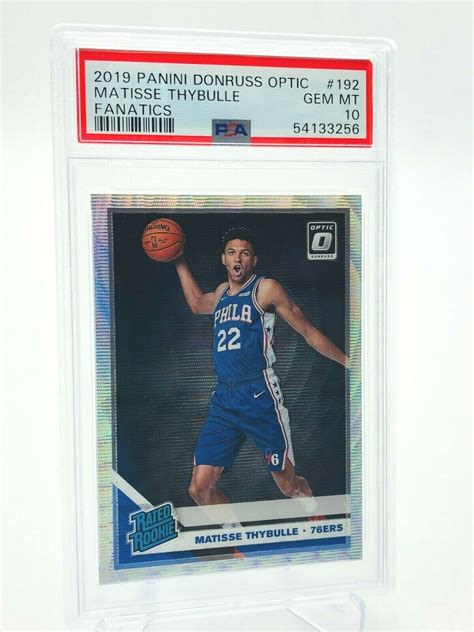 Matisse Thybulle Optic Fanatics Silver Wave Psa Price